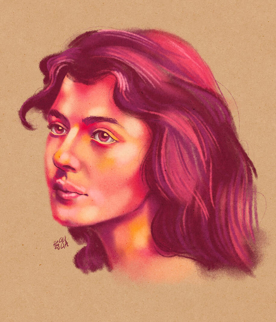 portrait, head: 220€